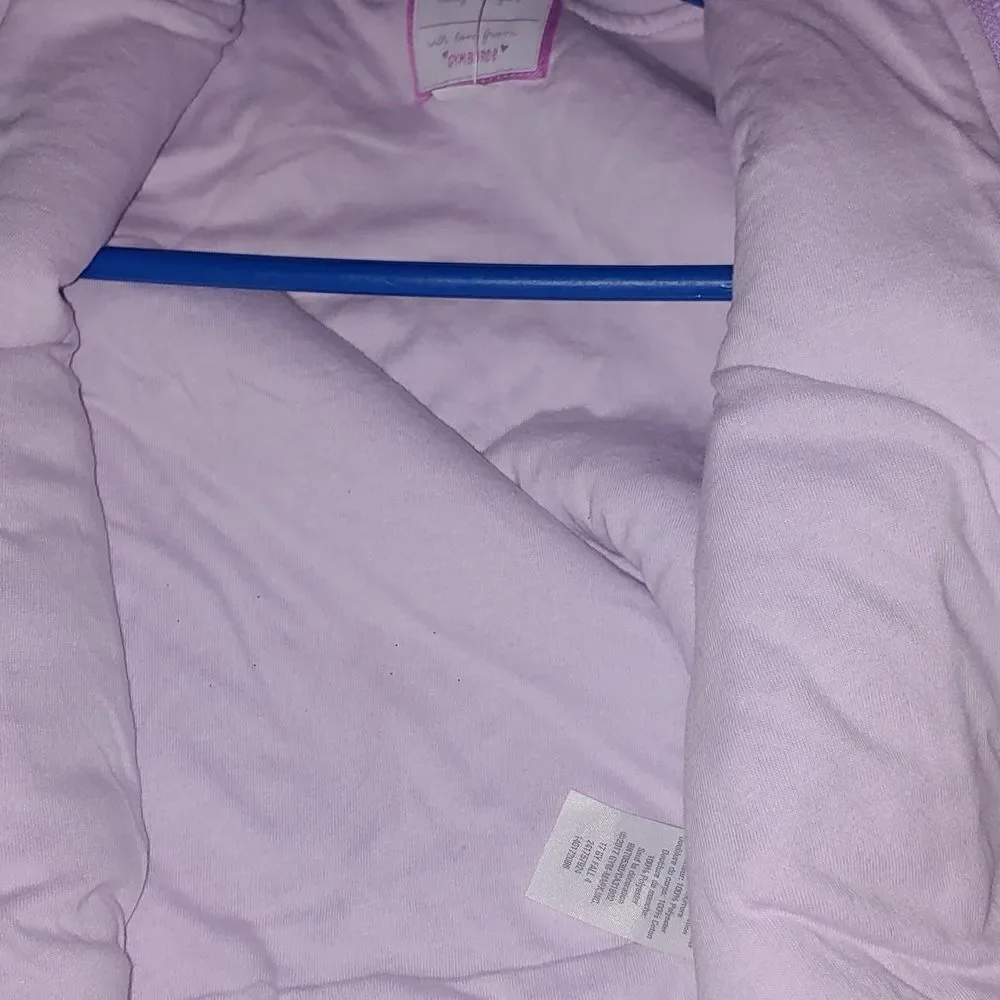 Gymboree Faux Fur  lilac purple zip up hooded jacket Sz 3T  NWT